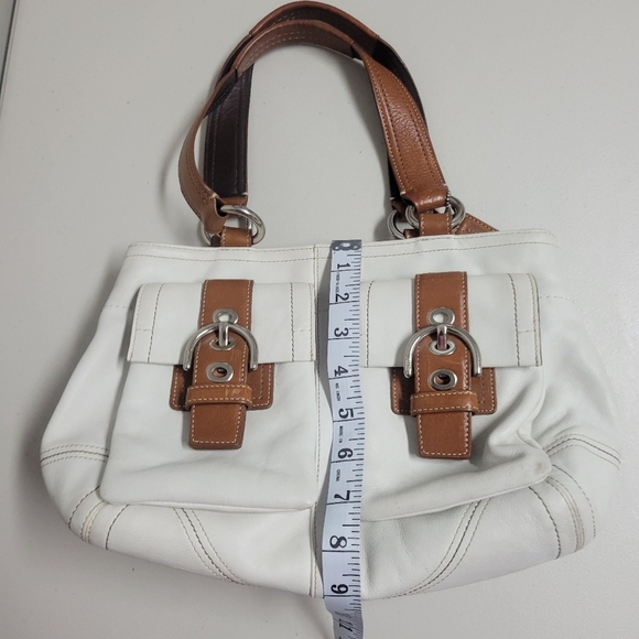 Coach Classic Soho Leather Double Pocket Satchel Shoulder Bag. - Picture 11 of 15